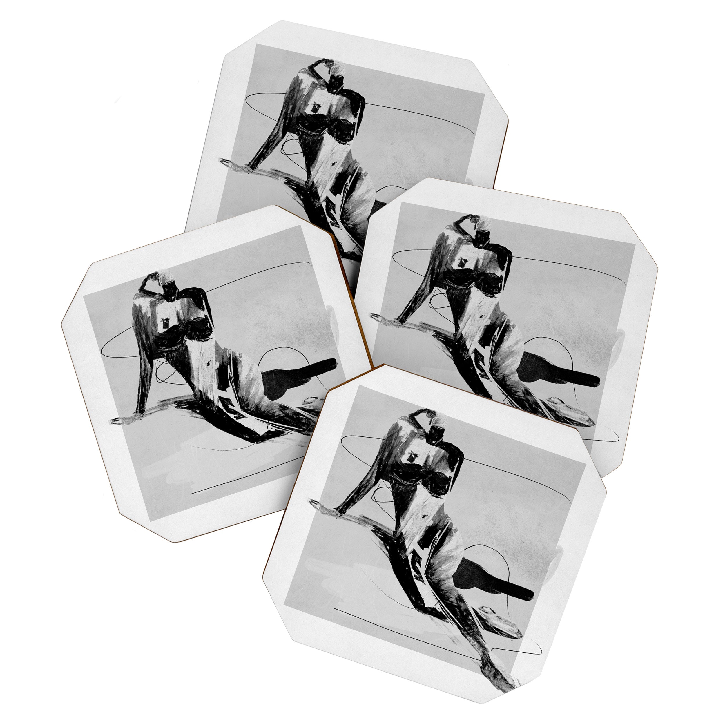 Female Figure 3 Coaster Gallery Image 1