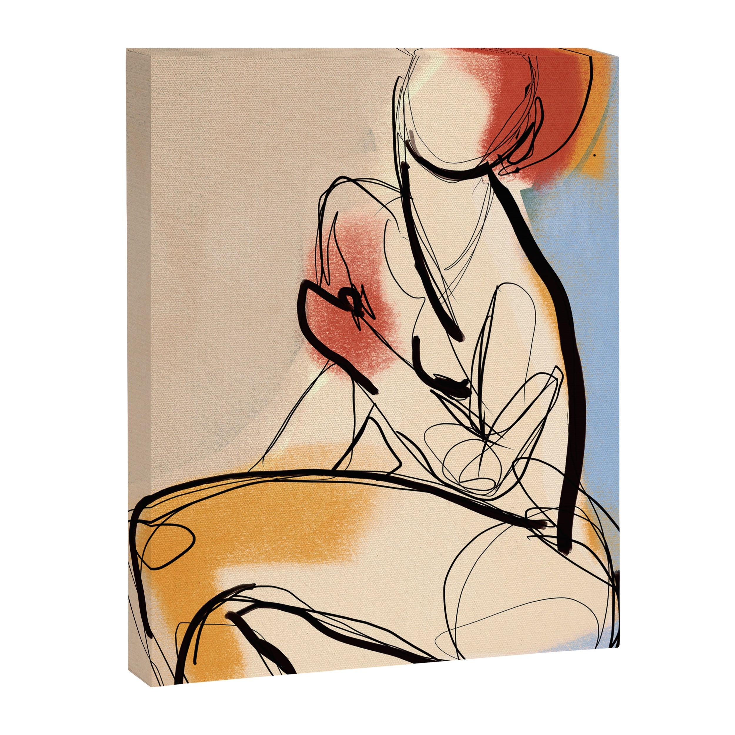 Female Figure Line Art 7 Canvas Print Gallery Image 6