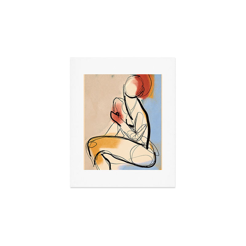 Female Figure Line Art 7 Art Print Gallery Image 1
