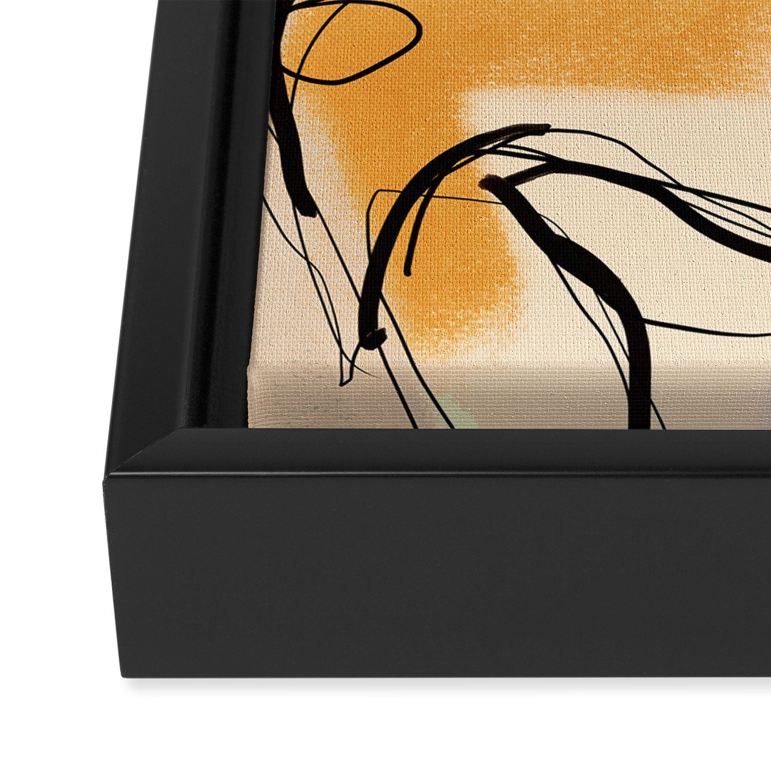 Female Figure Line Art 7 Framed Canvas Print Gallery Image 3