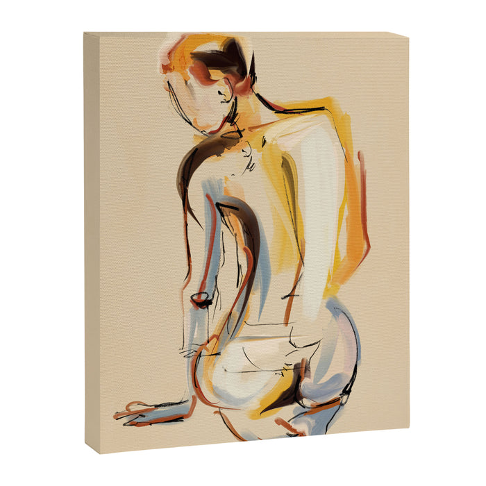 Female Figure Line Art 8 Canvas Print Gallery Image 1