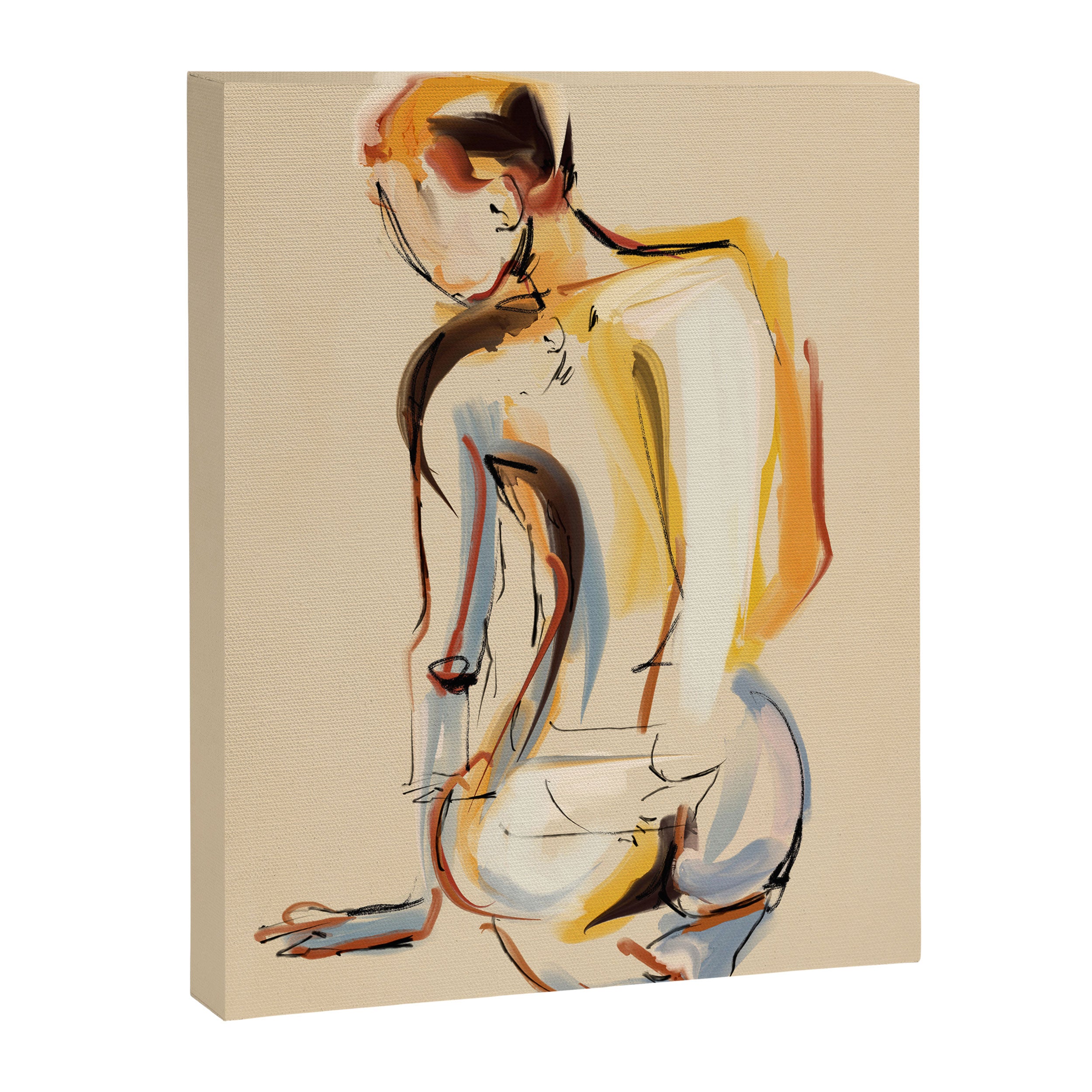 Female Figure Line Art 8 Canvas Print Gallery Image 6