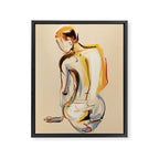 Female Figure Line Art 8 Framed Canvas Print Gallery Image 6