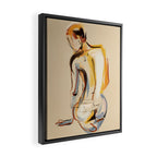 Female Figure Line Art 8 Framed Canvas Print Gallery Image 2