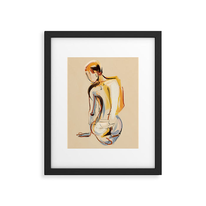 Female Figure Line Art 8 Framed Art Print Gallery Image 1