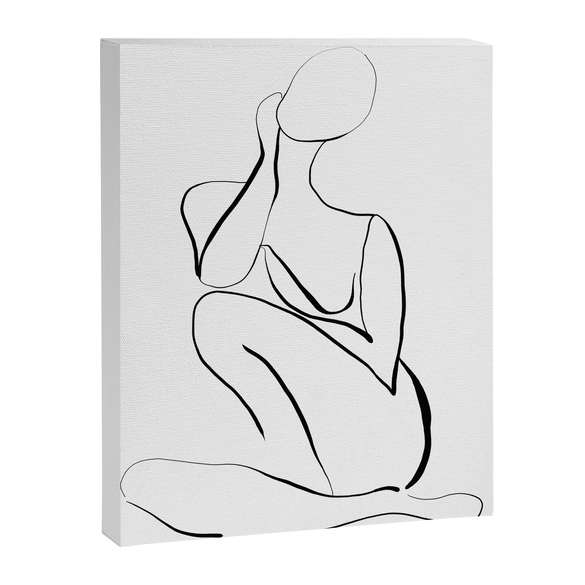 Female Figure Line Art Canvas Print Gallery Image 6