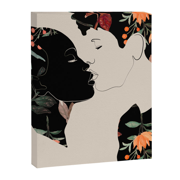 Floral Kiss  Canvas Print Gallery Image 1