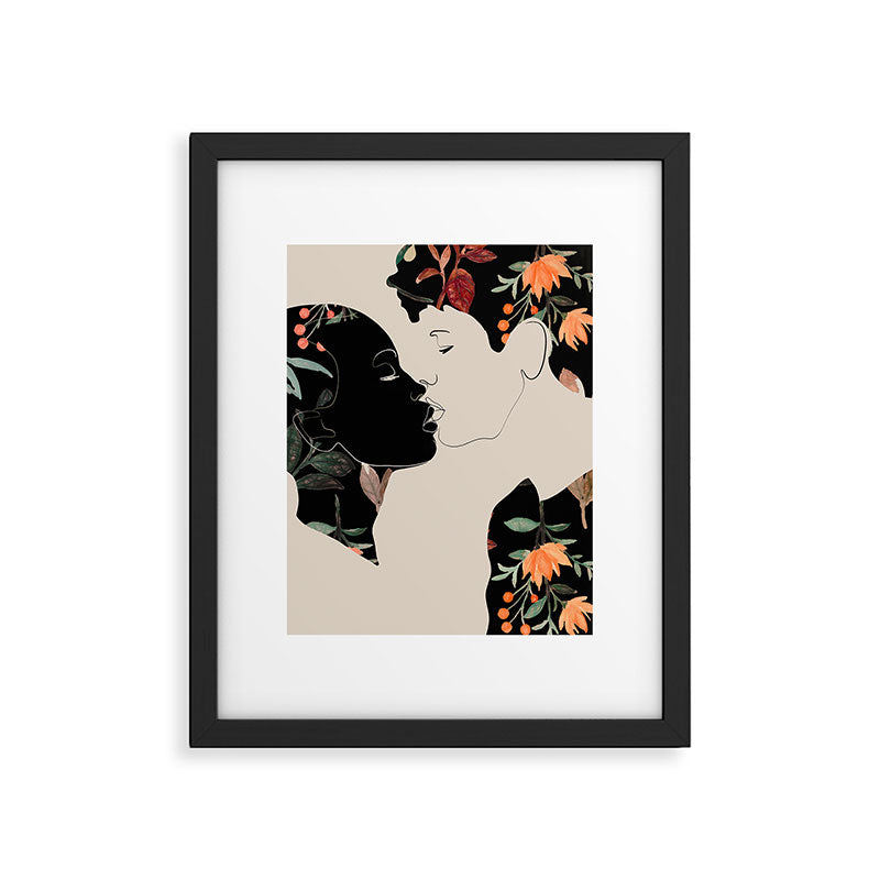 Floral Kiss  Framed Art Print Gallery Image 5