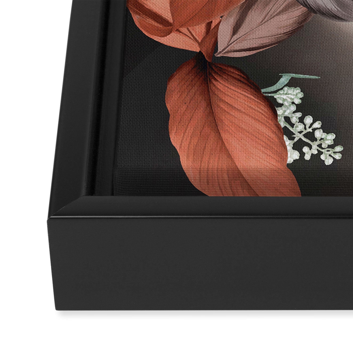 Floral Portrait 10 Framed Canvas Print Gallery Image 3
