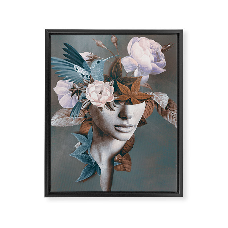 Floral Portrait 11 Framed Canvas Print Gallery Image 6