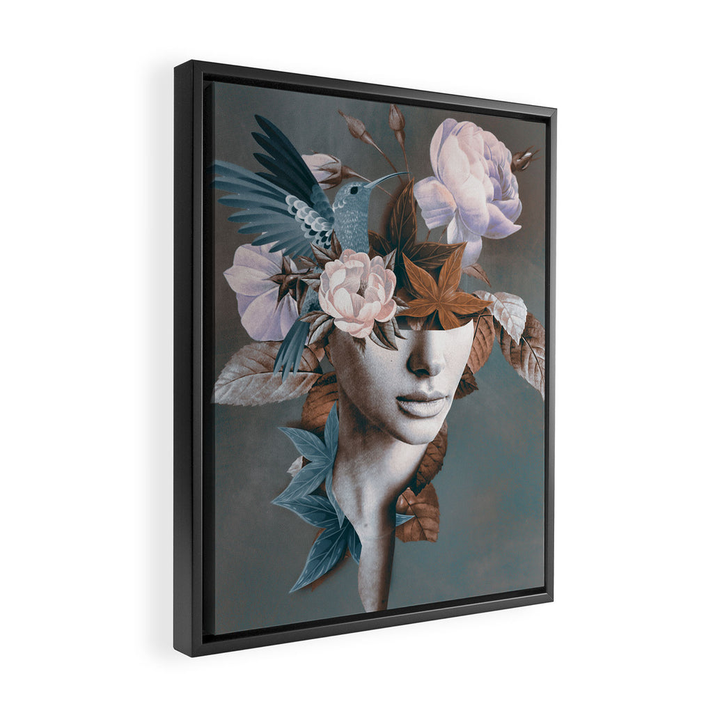 Floral Portrait 11 Framed Canvas Print Gallery Image 2