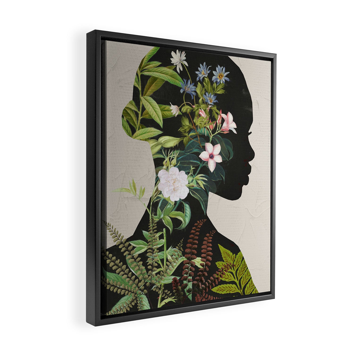 Floral Portrait 16 Framed Canvas Print Gallery Image 2
