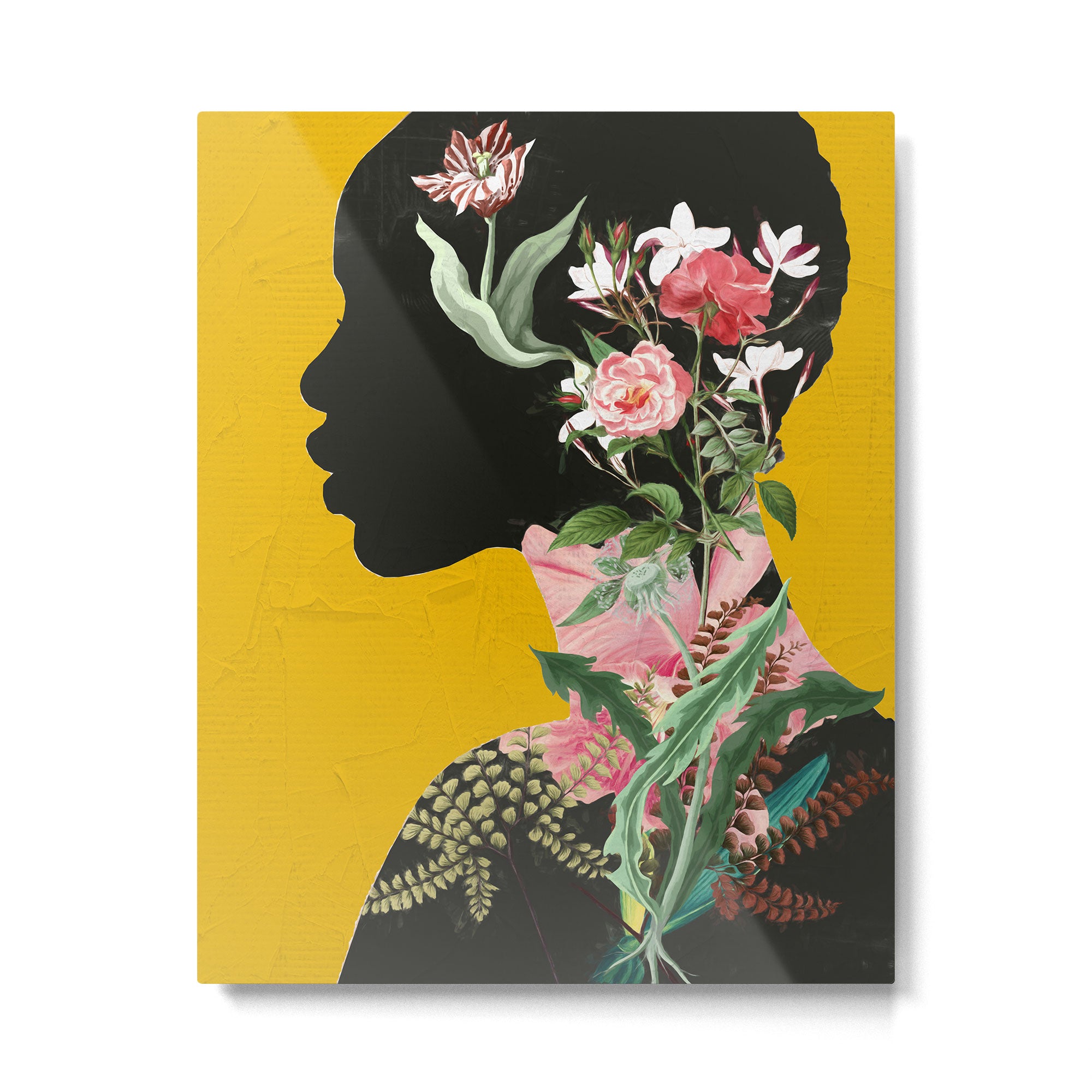 Floral Portrait 17 Metal Print Gallery Image 4