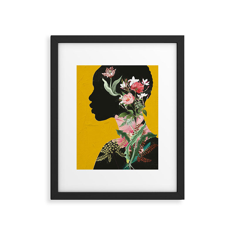 Floral Portrait 17 Framed Art Print Gallery Image 5