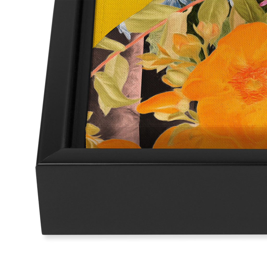 Floral Portrait 19 Framed Canvas Print Gallery Image 3