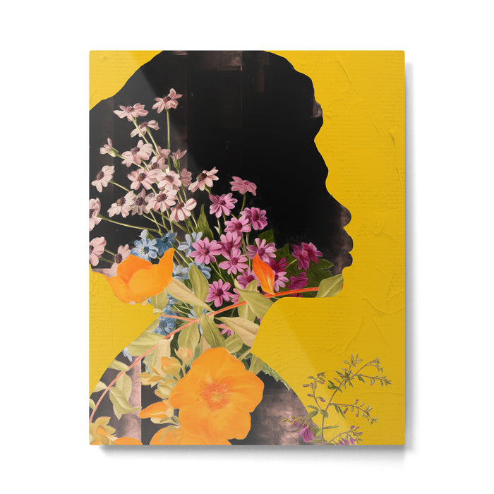 Floral Portrait 19 Metal Print Gallery Image 1