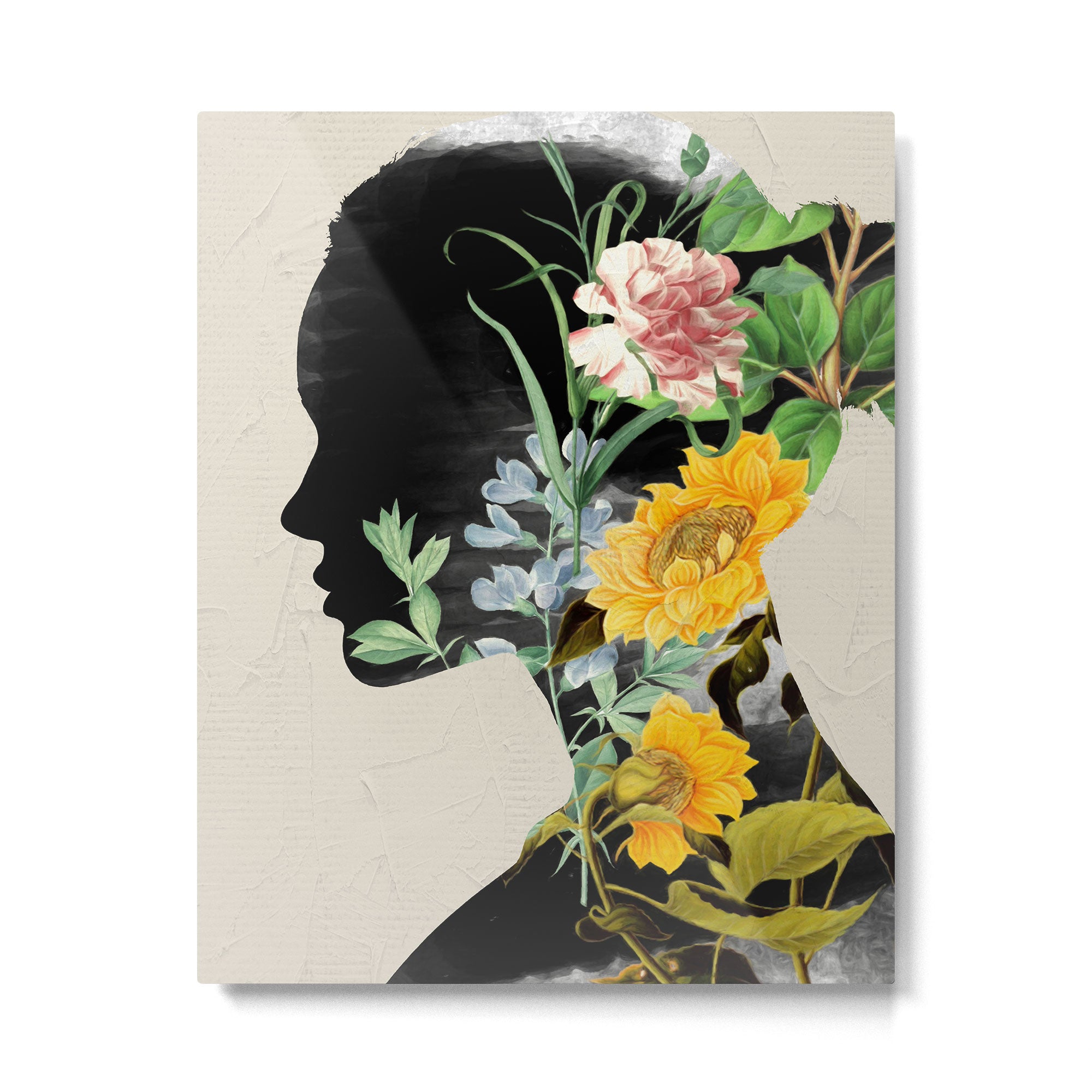 Floral Portrait 20 Metal Print Gallery Image 4