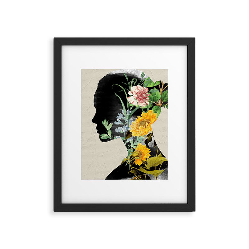 Floral Portrait 20 Framed Art Print Gallery Image 4