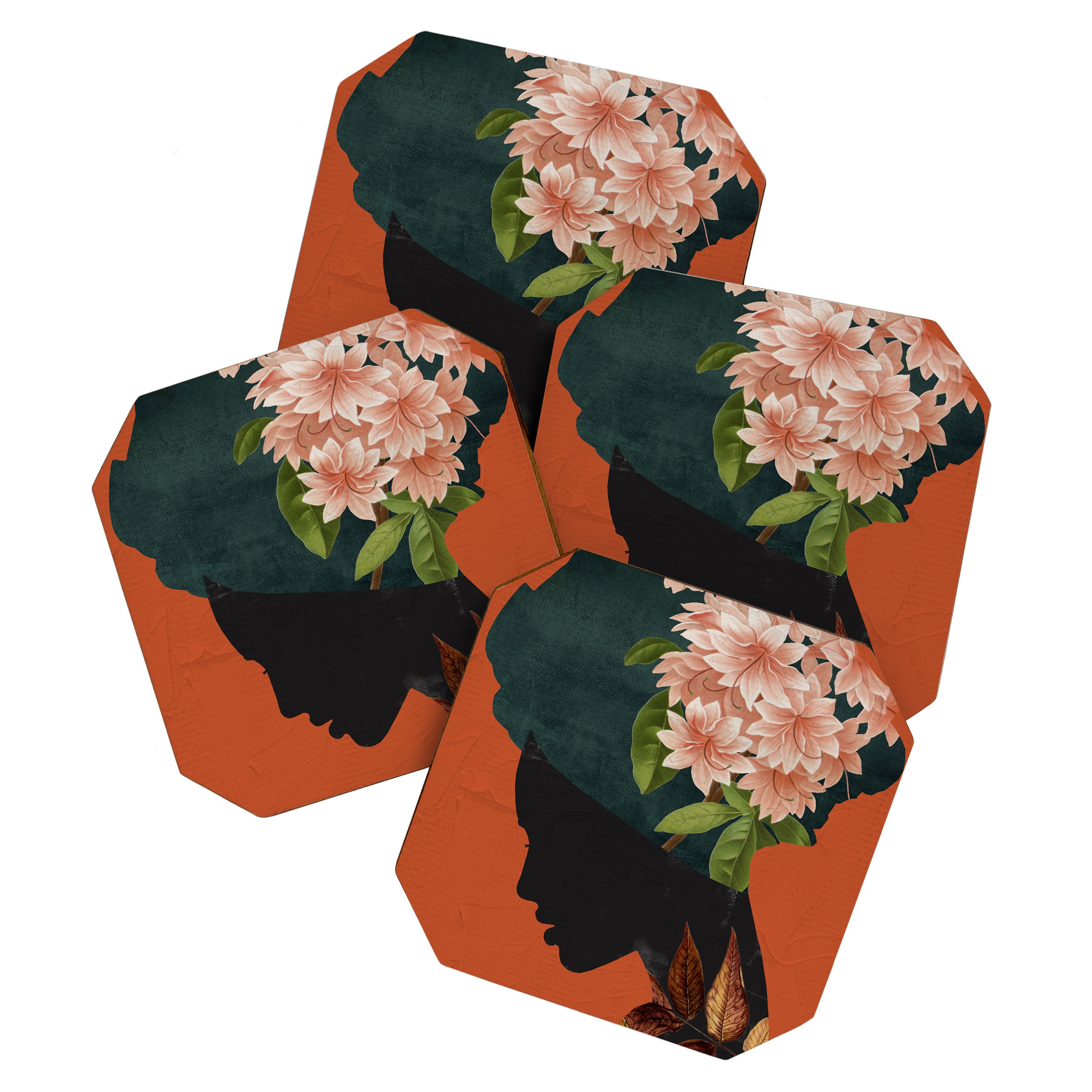 Floral Portrait 24 Coaster Gallery Image 1