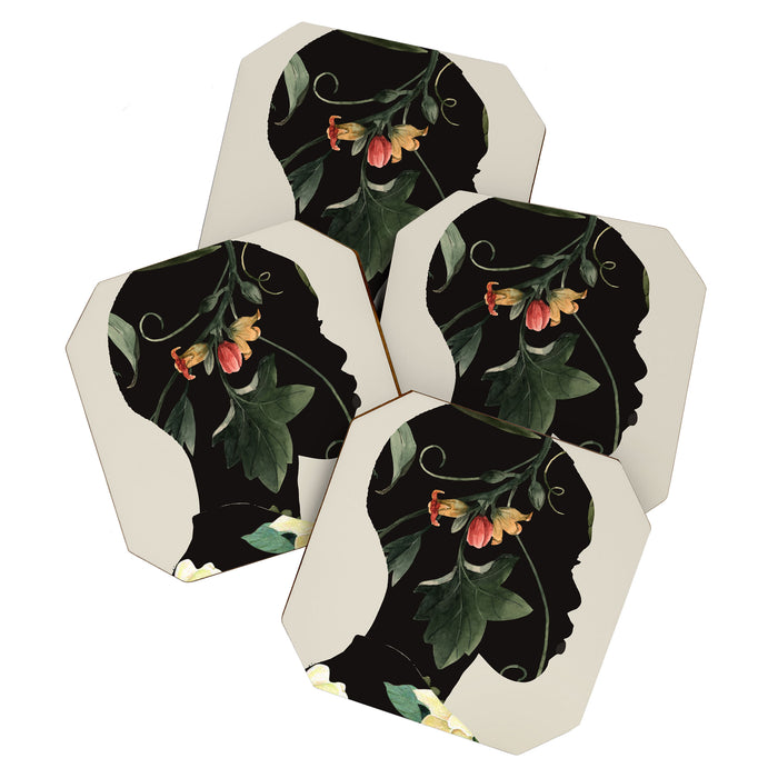 Floral Portrait 28 Coaster Gallery Image 1