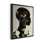 Floral Portrait 28 Framed Canvas Print Gallery Image 2