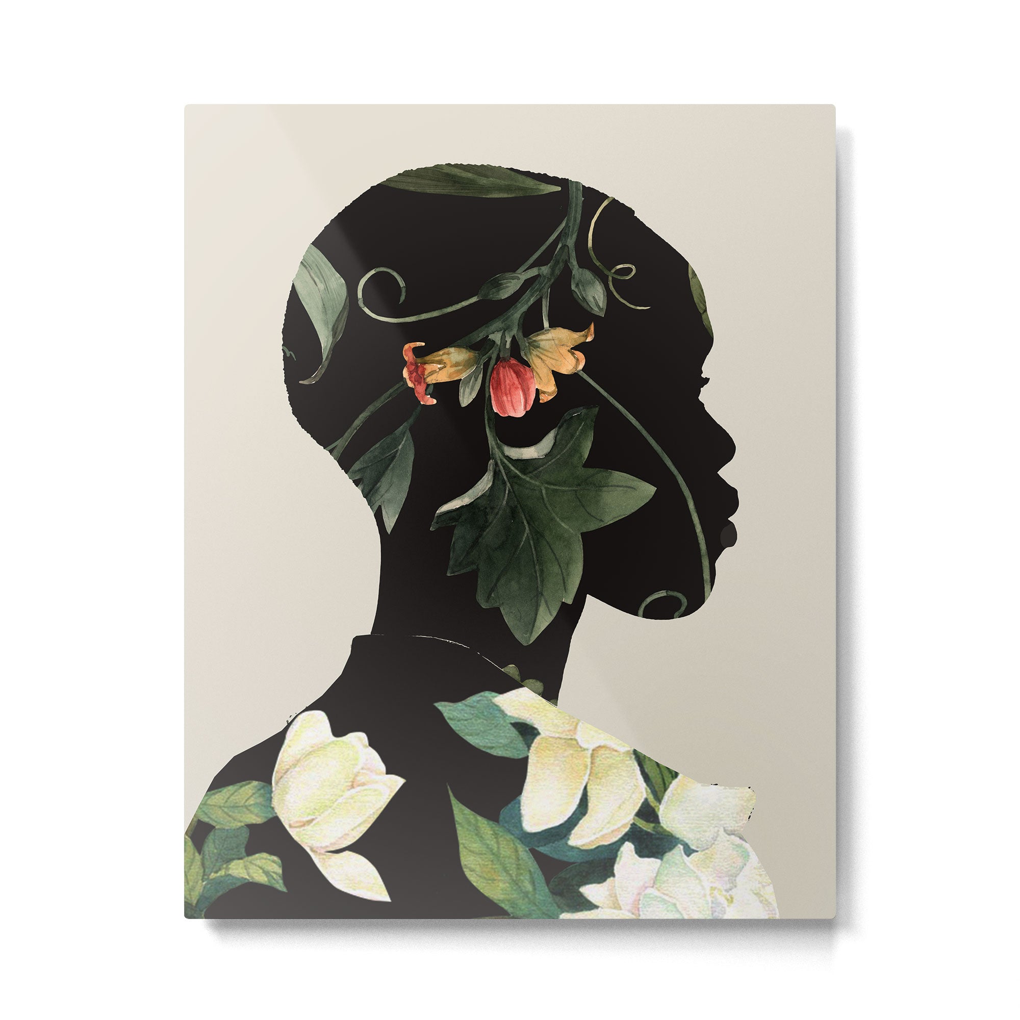 Floral Portrait 28 Metal Print Gallery Image 4