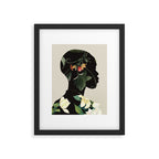 Floral Portrait 28 Framed Art Print Gallery Image 5