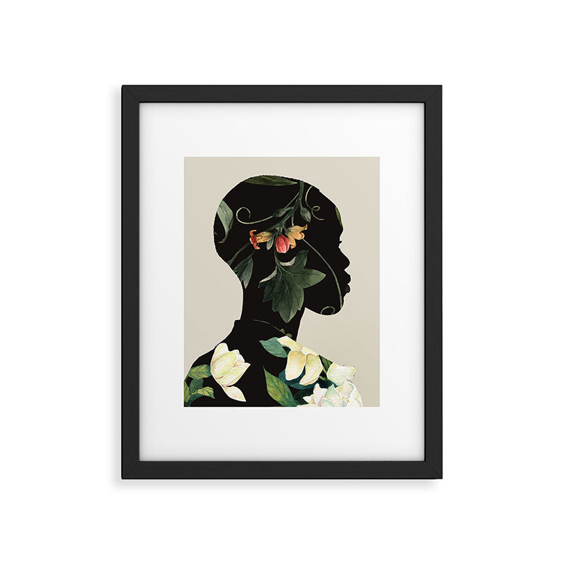Floral Portrait 28 Framed Art Print Gallery Image 5