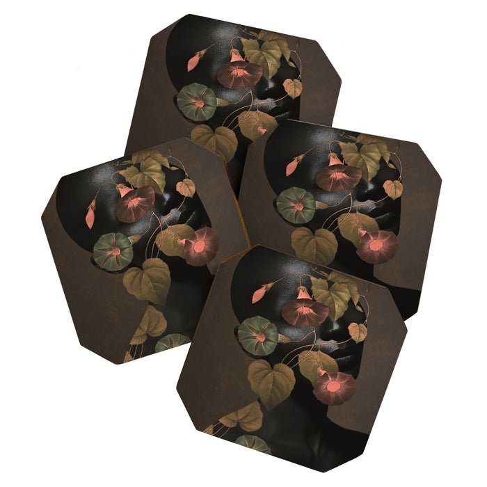 Floral Portrait 3 Coaster Gallery Image 1