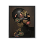 Floral Portrait 3 Framed Canvas Print Gallery Image 6