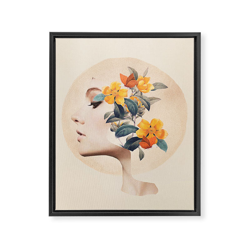 Floral Portrait 31 Framed Canvas Print Gallery Image 8