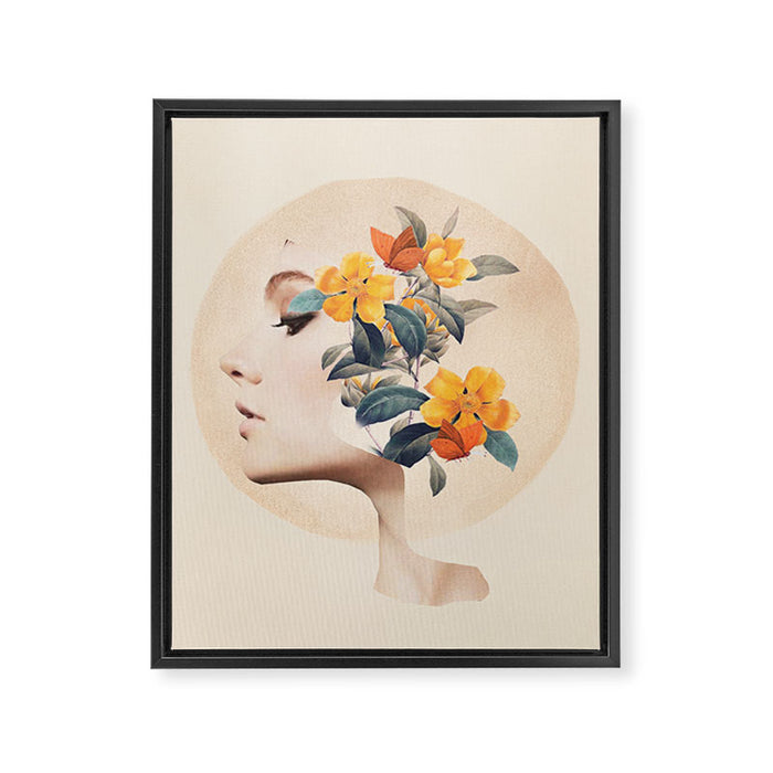 Floral Portrait 31 Framed Canvas Print Gallery Image 1