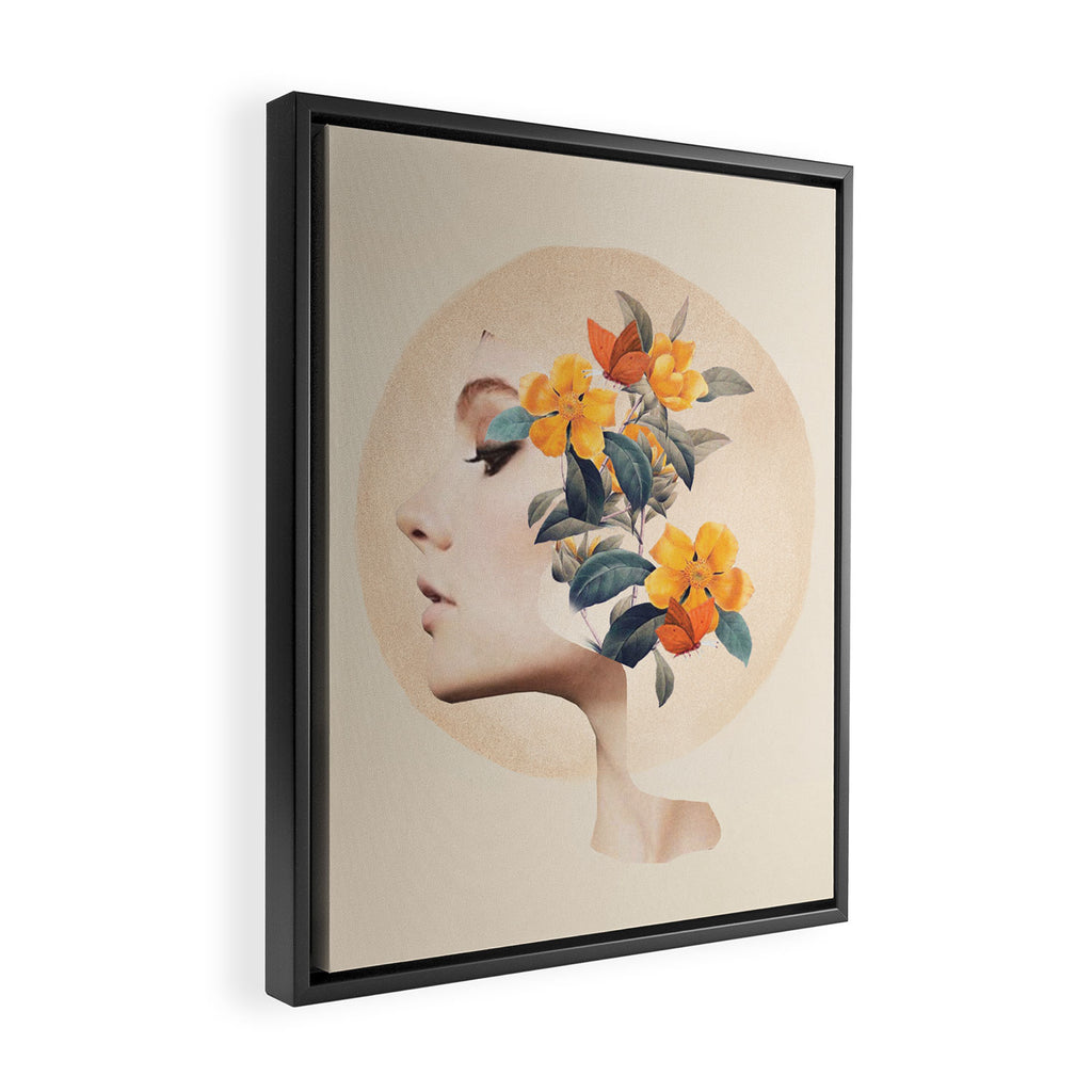 Floral Portrait 31 Framed Canvas Print Gallery Image 2