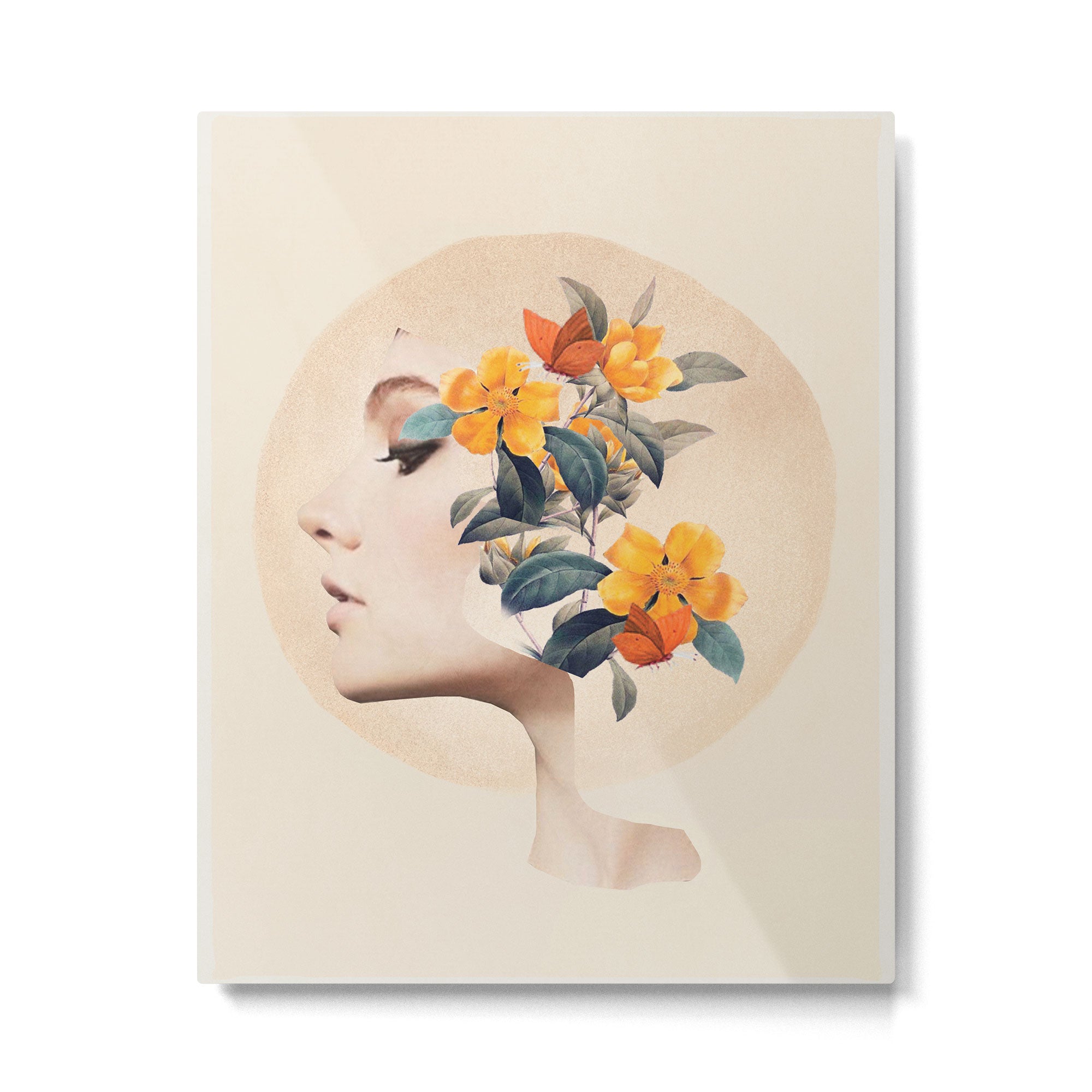 Floral Portrait 31 Metal Print Gallery Image 6