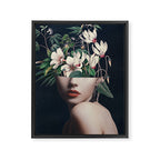 Floral Portrait 35 Framed Canvas Print Gallery Image 6