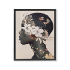 Floral Portrait 36 Framed Canvas Print Gallery Image 6