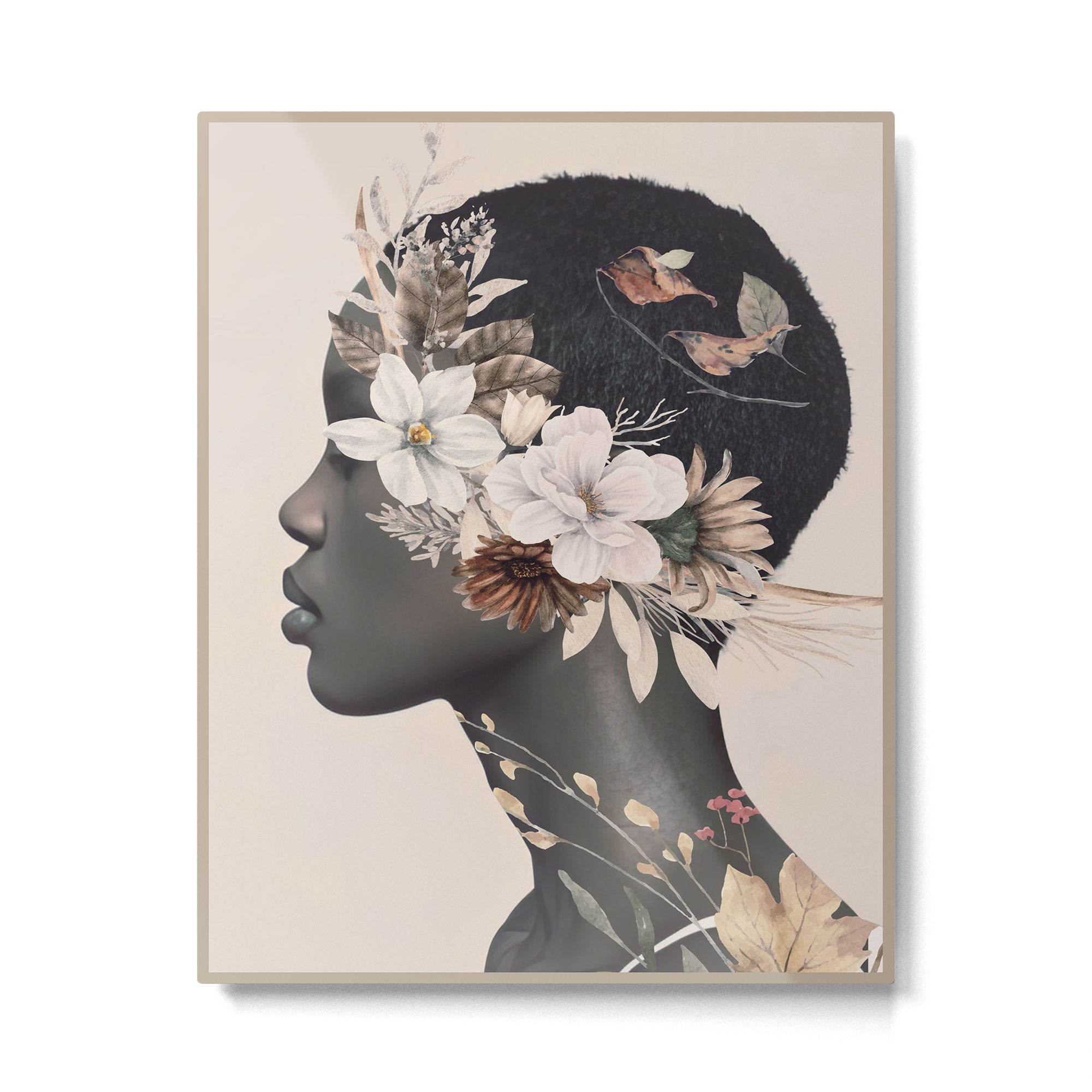 Floral Portrait 36 Metal Print Gallery Image 4