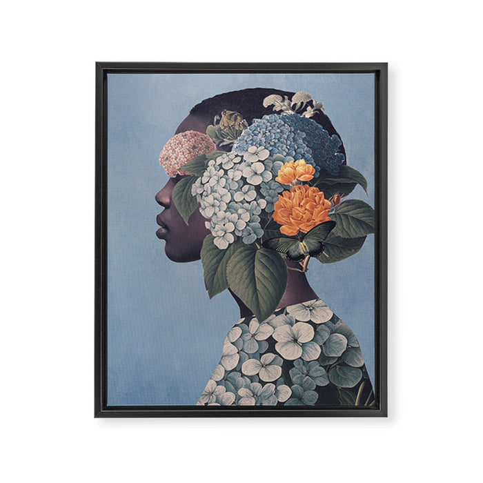 Floral Portrait 37 Framed Canvas Print Gallery Image 1