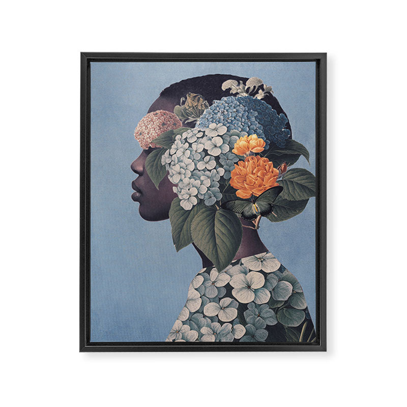 Floral Portrait 37 Framed Canvas Print Gallery Image 6