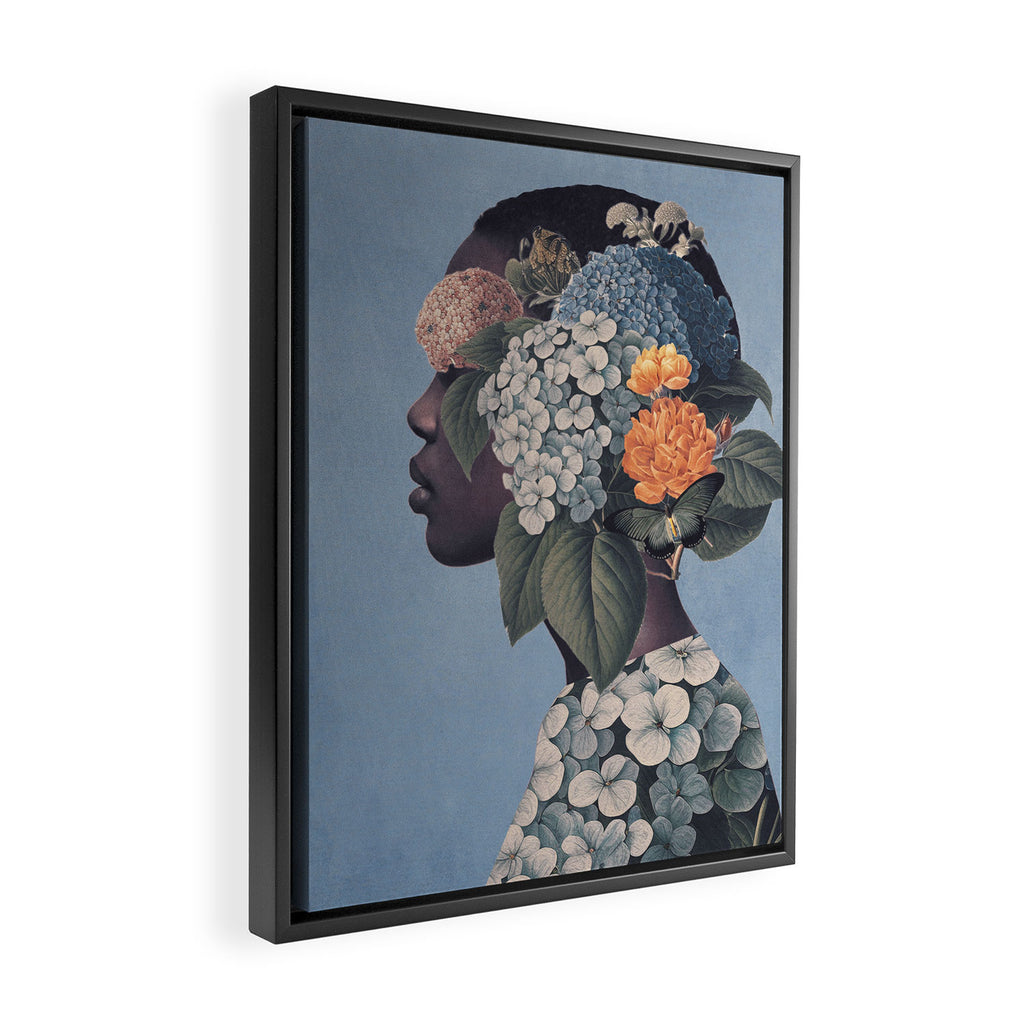 Floral Portrait 37 Framed Canvas Print Gallery Image 2