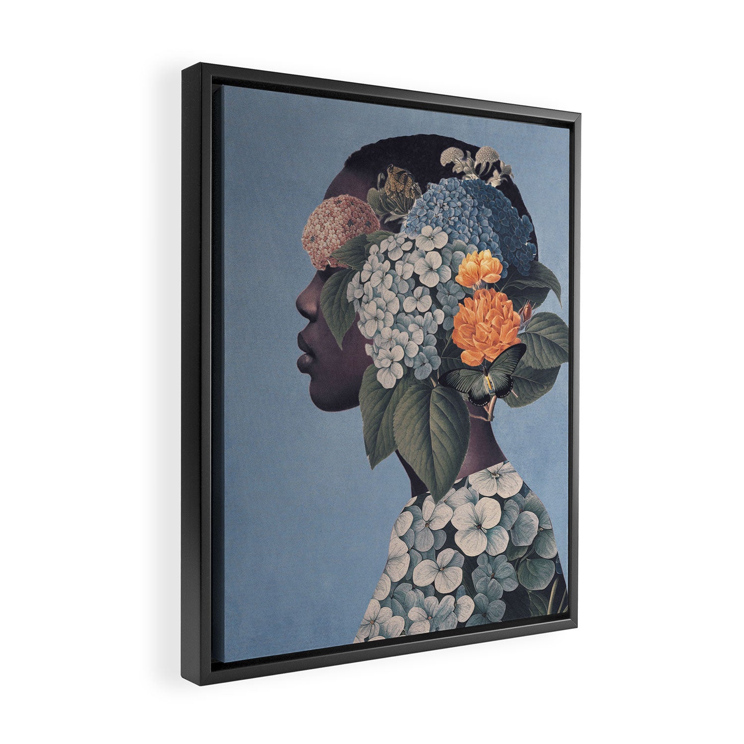 Floral Portrait 37 Framed Canvas Print Gallery Image 2