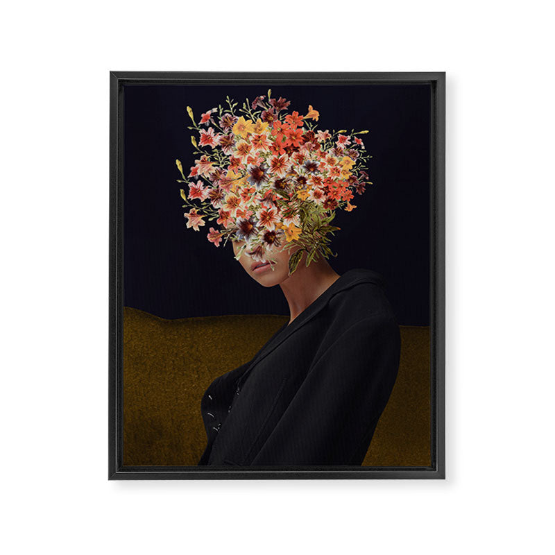 Floral Portrait 38 Framed Canvas Print Gallery Image 6