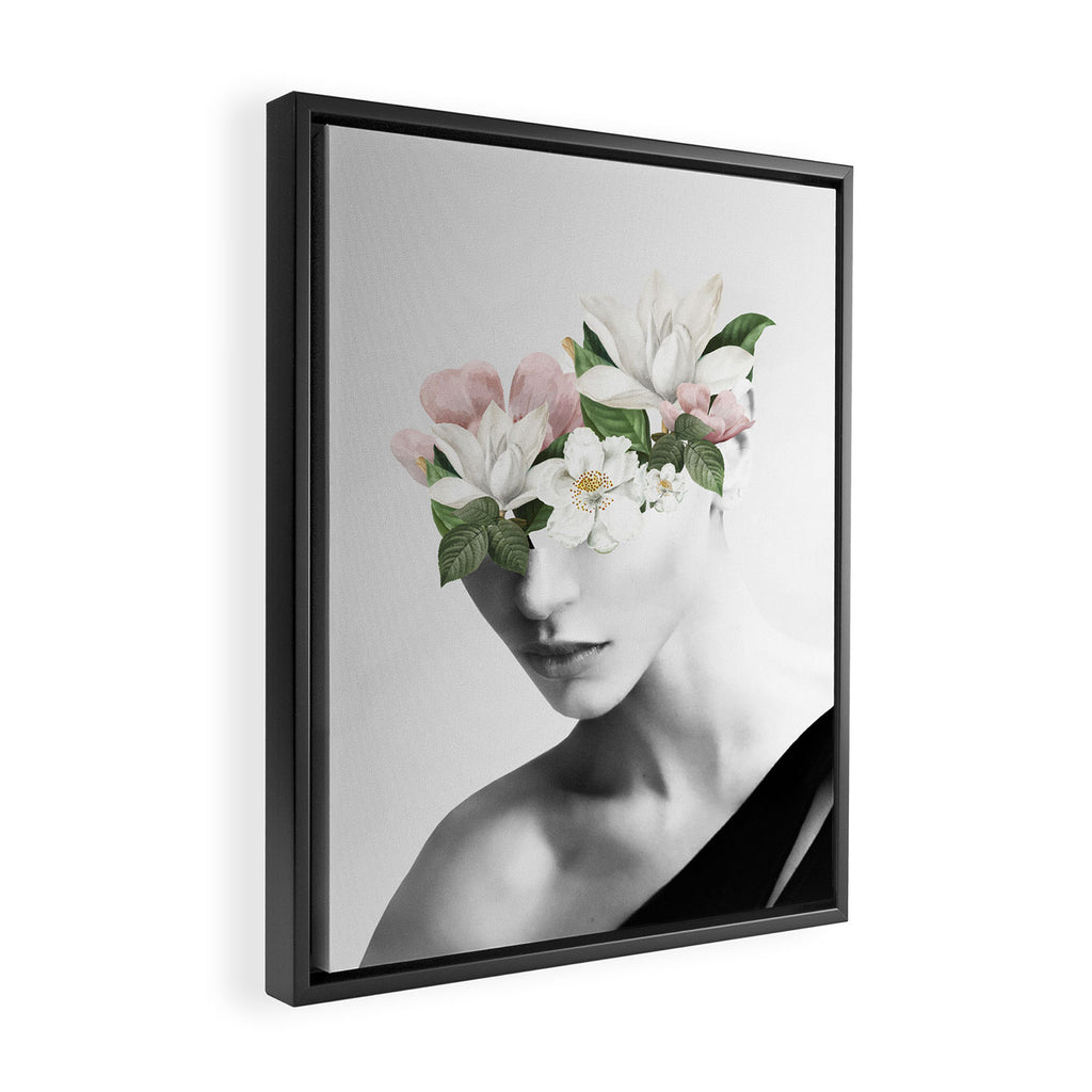Floral Portrait 8 Framed Canvas Print Gallery Image 2
