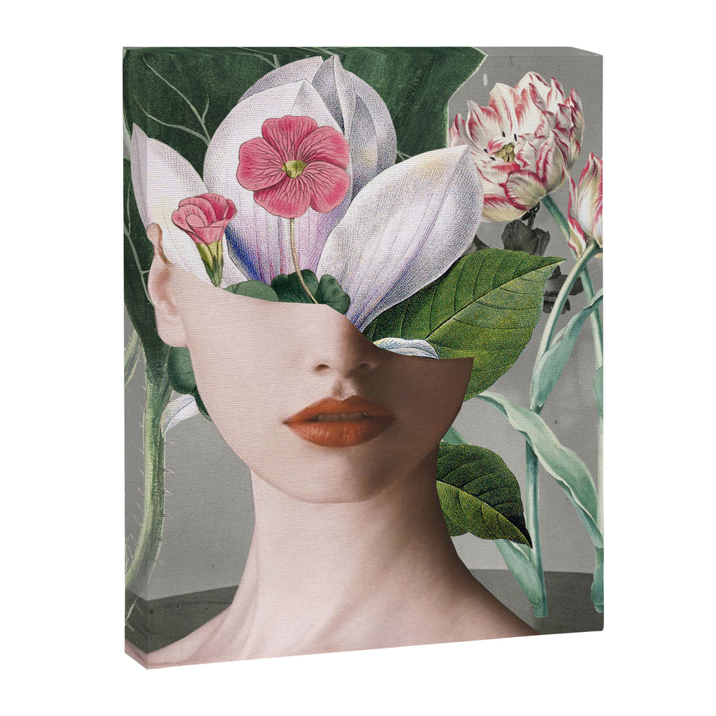 Floral Portrait /collage 2 Canvas Print Gallery Image 6