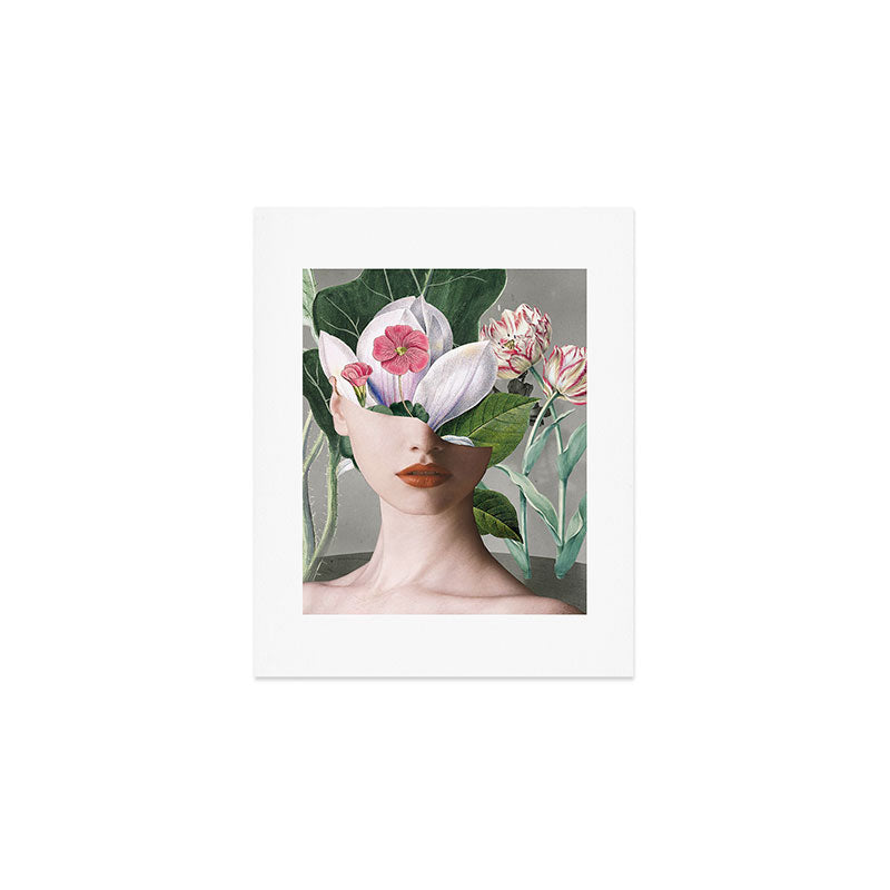 Floral Portrait /collage 2 Art Print Gallery Image 1