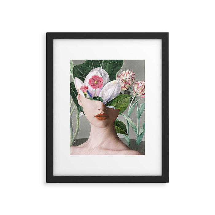 Floral Portrait /collage 2 Framed Art Print Gallery Image 1