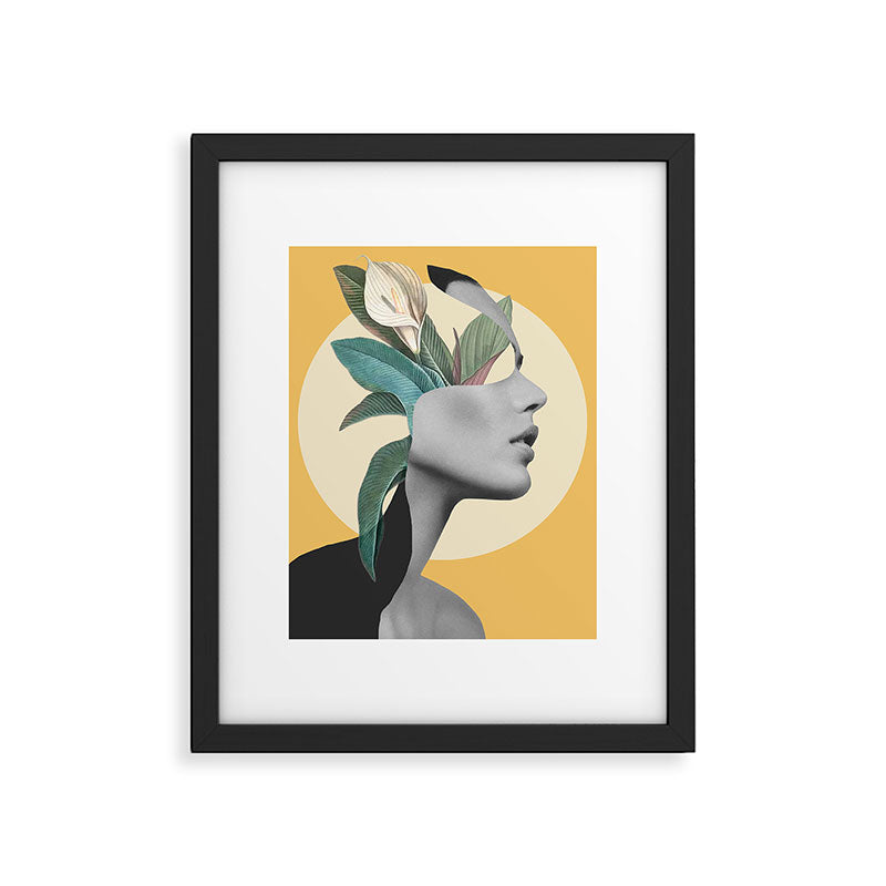 Floral Portrait /collage 3 Framed Art Print Gallery Image 5