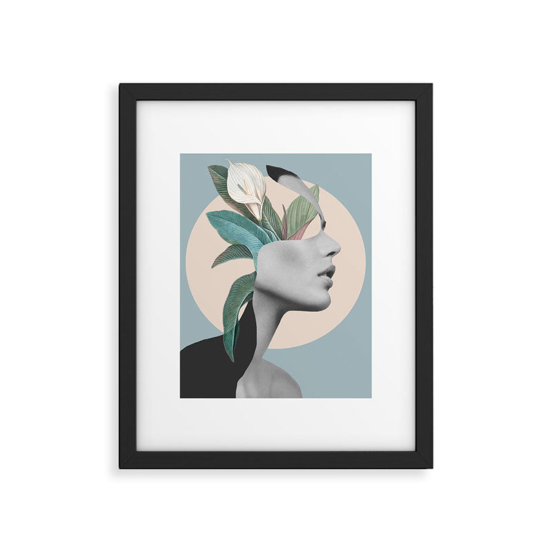 Floral Portrait /collage Framed Art Print Gallery Image 5