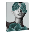 Floral Portrait (woman) Canvas Print Gallery Image 8