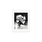 Floral Portrait-black and white Art Print Gallery Image 1